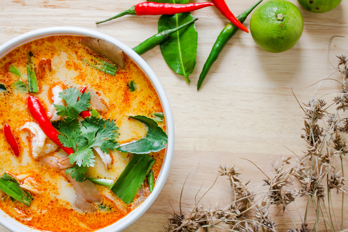 Thai curry with Makrut lime leaves nz