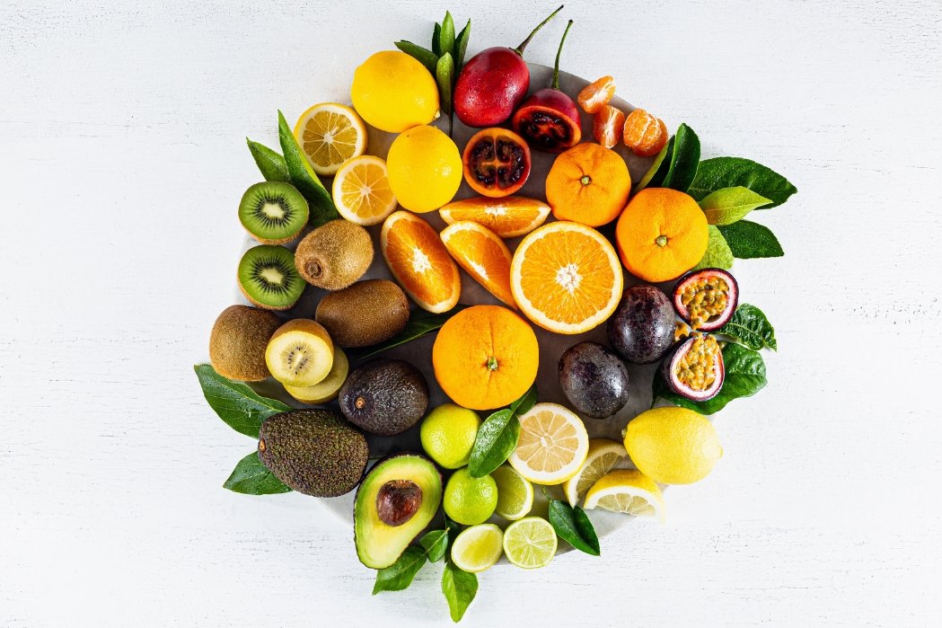 Mixed platter of fruit