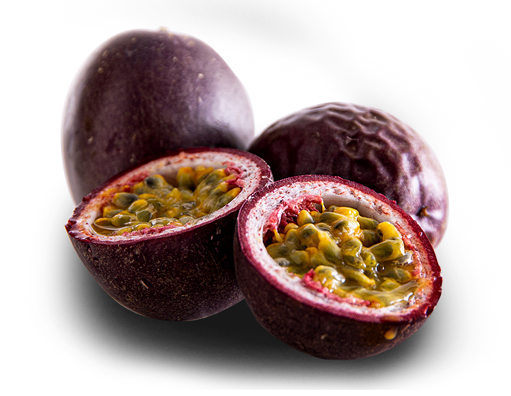 Passionfruit are much sweeter when left until the skin is wrinkly.